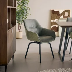 Draaibare Eetkamerstoel Wolfheze Groen