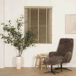 Draaifauteuil Cardigan Bruin