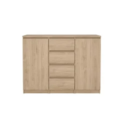 Dressoir Luna Eiken - 121x91x50 cm