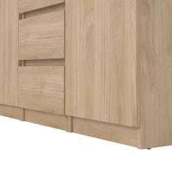 Dressoir Luna Eiken - 121x91x50 cm