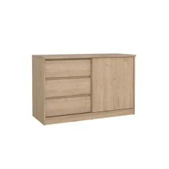 Dressoir Luna Eiken - 119x76x50 cm