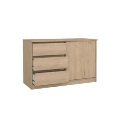 Dressoir Luna Eiken - 119x76x50 cm