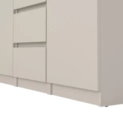 Dressoir Luna Taupe / Eiken - 121x91x50 cm