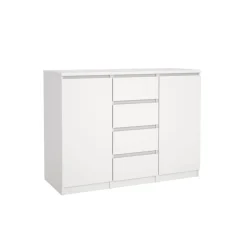 Dressoir Luna Wit - 121x91x50 cm