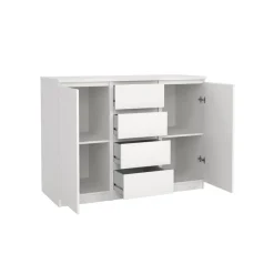Dressoir Luna Wit - 121x91x50 cm