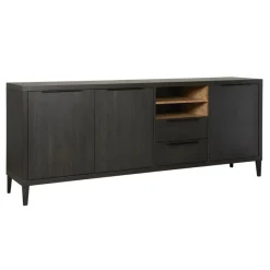 Dressoir Zwanenburg Zwart - 225x90x48 cm