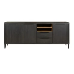 Dressoir Zwanenburg Zwart - 225x90x48 cm