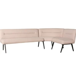 Eetkamer Hoekbank Bjorna Roze - 270x170 cm