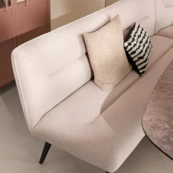 Eetkamer Hoekbank Bjorna Roze - 270x170 cm