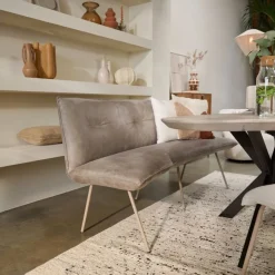 Eetkamerbank Trondheim Taupe - 180 cm