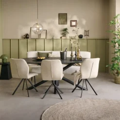 Eetkamerstoel Bjorna Beige