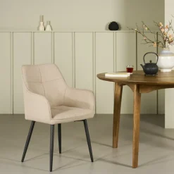 Eetkamerstoel Leuven Beige