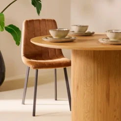 Eetkamerstoel Piet Cognac