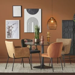 Eettafel Heeze Zwart - Ø 110 cm