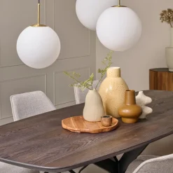 Eettafel Viborg Donkerbruin - 220x100 cm