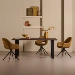 Eettafel Viborg Donkerbruin - 180x90 cm