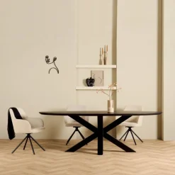 Eettafel Viborg Zwart - 240x110 cm