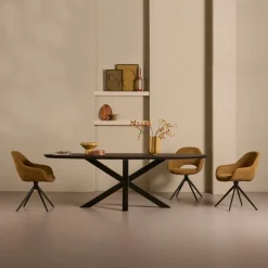 Eettafel Viborg Zwart - 240x110 cm