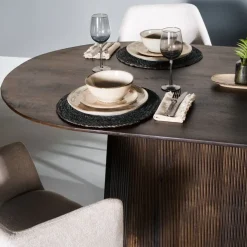 Eettafel Viktor Donkerbruin - 230x110 cm