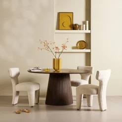 Eettafel Viktor Donkerbruin - Ø 120 cm