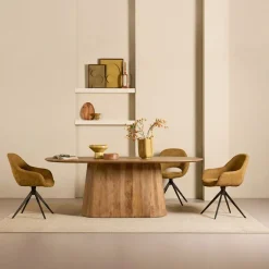 Eettafel Viktor Lichtbruin - 230x110 cm