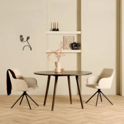 Eettafel Waterloo Bruin - Ø 130 cm