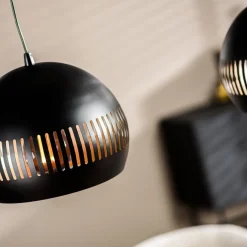 Hanglamp Cabot Zwart - 3 x E27 -  140 cm breed