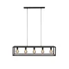 Hanglamp Eric Zwart - 5 x E27 - 120 cm breed