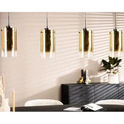 Hanglamp Yvet Goud - 4 x E27 - 120 cm breed