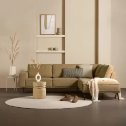 Hoekbank Alford Rechts Currygeel