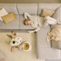 Hoekbank Alford Rechts Naturel