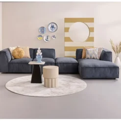 Hoekbank Dundee Rechts Blauw