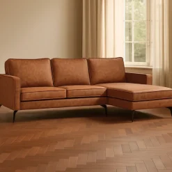 Hoekbank Etsa Links & Rechts Cognac