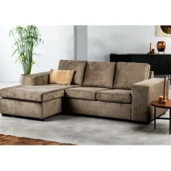 Hoekbank Irving Links & Rechts Bruin