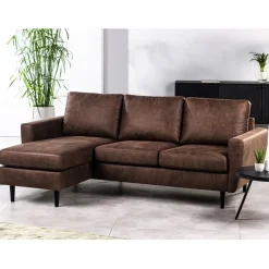 Hoekbank Kinslee Links & Rechts Bruin