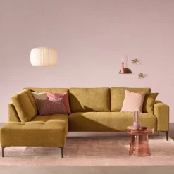 Hoekbank Stegen Links Mosterdgeel