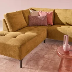 Hoekbank Stegen Links Mosterdgeel