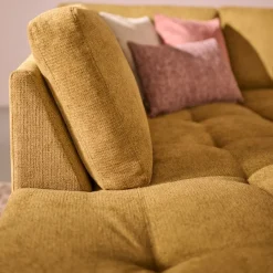 Hoekbank Stegen Links Mosterdgeel