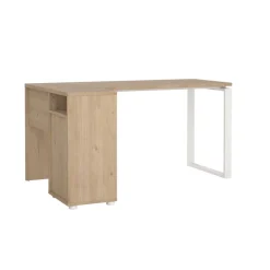 Hoekbureau Bram Eiken / Wit - 150x76x100 cm