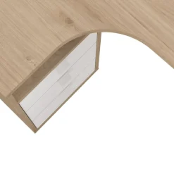 Hoekbureau Bram Eiken / Wit - 150x76x100 cm