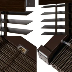 Houten Jaloezie Bruin - 60x210 cm