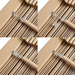 Houten Jaloezie Naturel - 120x130 cm