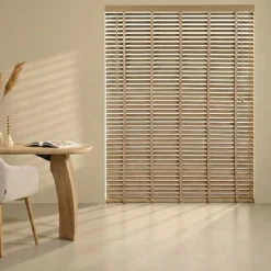 Houten Jaloezie Naturel - 160x210 cm