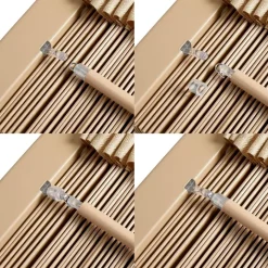 Houten Jaloezie Naturel - 200x210 cm