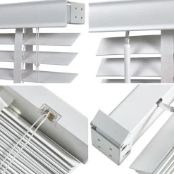 Houten Jaloezie Wit - 220x180 cm