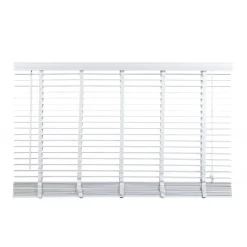 Houten Jaloezie Wit - 160x130 cm