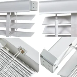 Houten Jaloezie Wit - 140x180 cm