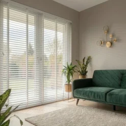 Houten Jaloezie Wit - 160x210 cm