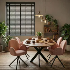 Houten Jaloezie Zwart - 220x210 cm