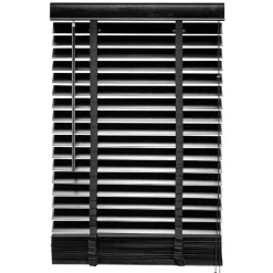 Houten Jaloezie Zwart - 80x130 cm